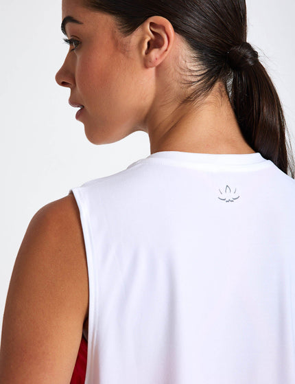 Beyond Yoga Featherweight Minimal Cropped Tank - Cloud Whiteimage3- The Sports Edit