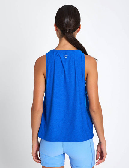 Beyond Yoga Featherweight Rebalance Tank - Court Blue Heatherimage2- The Sports Edit