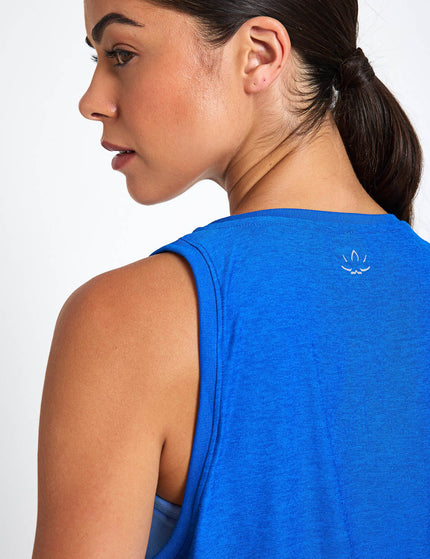 Beyond Yoga Featherweight Rebalance Tank - Court Blue Heatherimage3- The Sports Edit