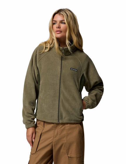 Columbia Benton Springs Relaxed Full Zip Fleece Jacket - Stone Greenimage1- The Sports Edit