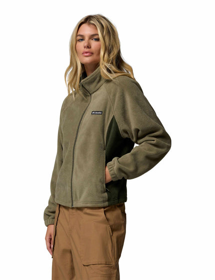 Columbia Benton Springs Relaxed Full Zip Fleece Jacket - Stone Greenimage2- The Sports Edit