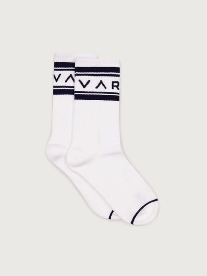 Varley Astley Active Sock - White/Blue Nightsimage1- The Sports Edit