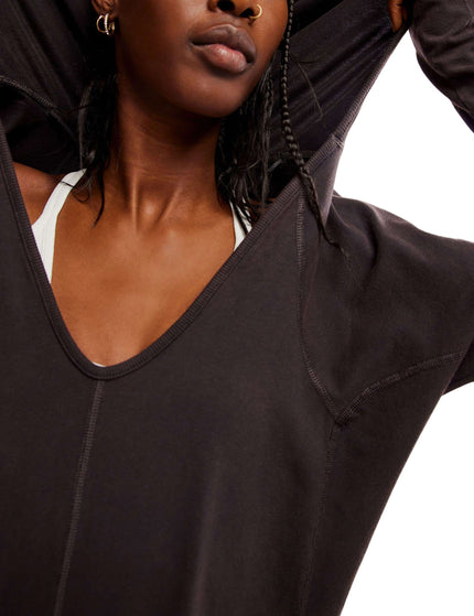 FP Movement Hot Shot Long-Sleeve Onesie - Blackimage4- The Sports Edit
