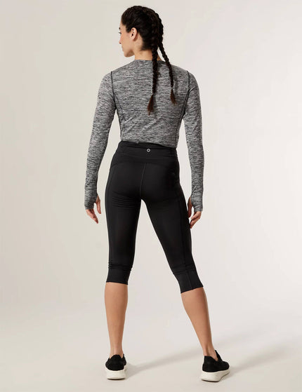 Goodmove Go Move Cropped Gym Leggings - Blackimage2- The Sports Edit