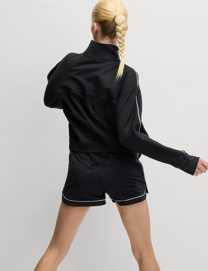 Goodmove Modal Rich High Waisted Shorts - Blackimage3- The Sports Edit