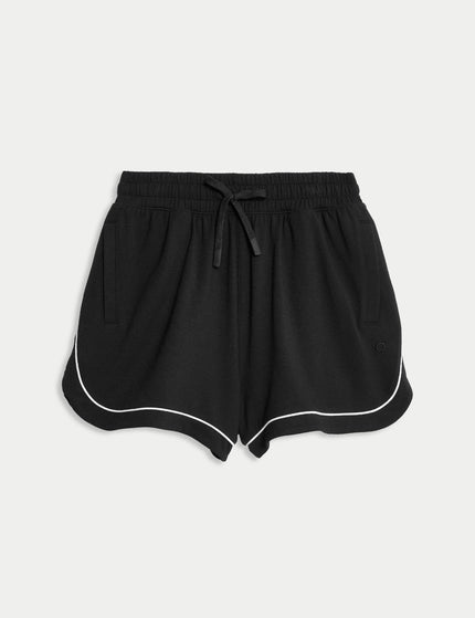 Goodmove Modal Rich High Waisted Shorts - Blackimage6- The Sports Edit