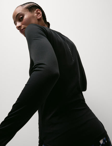 Goodmove Scoop Neck Fitted Gym Top - Blackimage2- The Sports Edit
