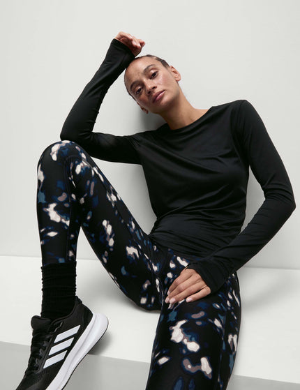 Goodmove Scoop Neck Fitted Gym Top - Blackimage3- The Sports Edit