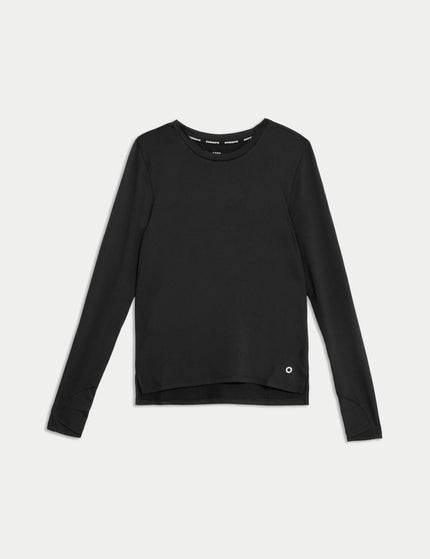 Goodmove Scoop Neck Fitted Gym Top - Blackimage6- The Sports Edit