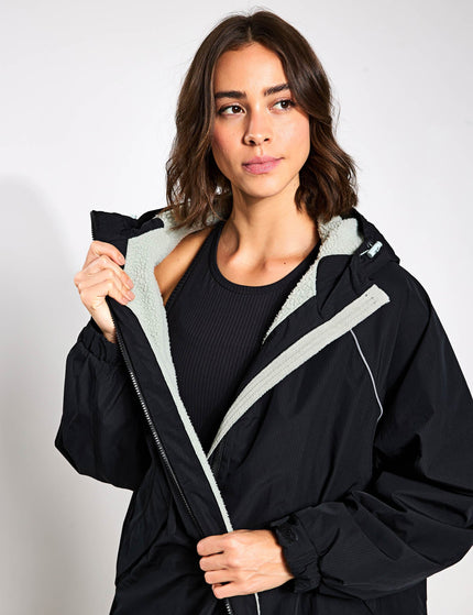 Goodmove Stormwear Borg Lined Changing Robe - Blackimage3- The Sports Edit