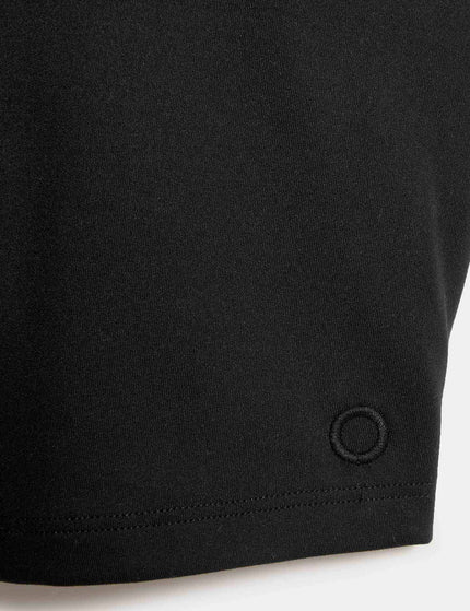 Goodmove V-Neck Padded Fitted Yoga Crop Vest Top - Blackimage5- The Sports Edit
