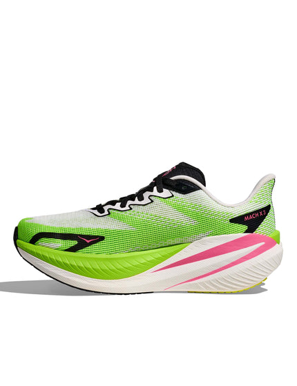 HOKA Mach X 3 - White/Neon Limeimage4- The Sports Edit