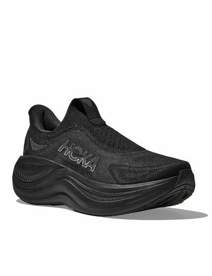 HOKA Skyward Laceless - Blackimage2- The Sports Edit