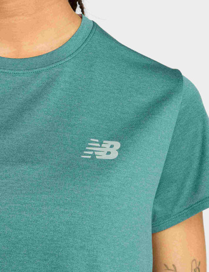 New Balance Sport Core Heather T-Shirt - New Spruce Heatherimage3- The Sports Edit