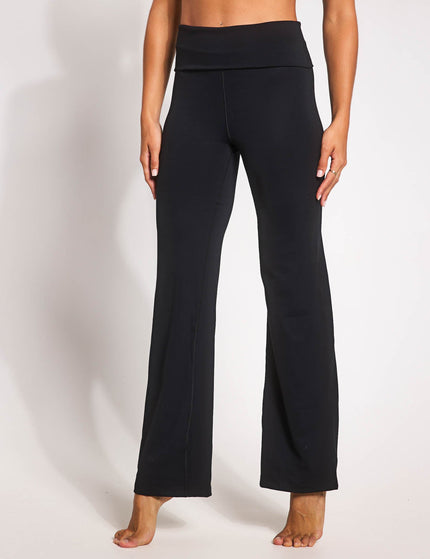 Nike One Dri-FIT Fold-Over Pants - Blackimage1- The Sports Edit