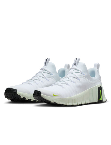 Nike Free Metcon 6 Shoes - White/Cyber/Barely Greenimage2- The Sports Edit