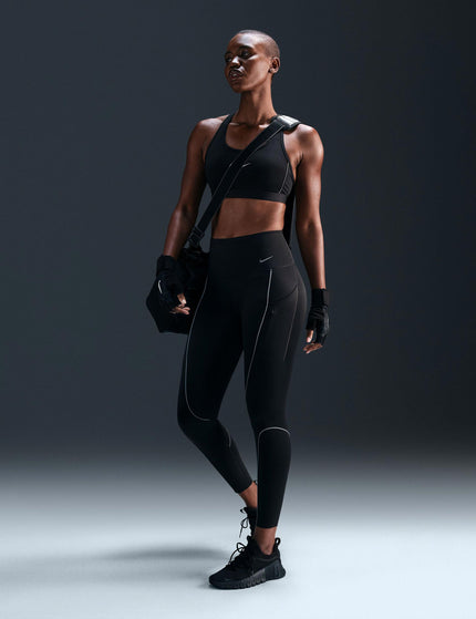 Nike Go High Waisted 7/8 Leggings with Pockets - Blackimage5- The Sports Edit