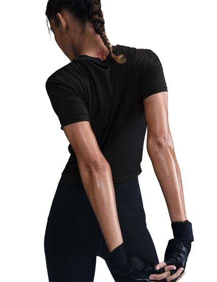 Nike One Classic Twist Short-Sleeve Top - Blackimage2- The Sports Edit