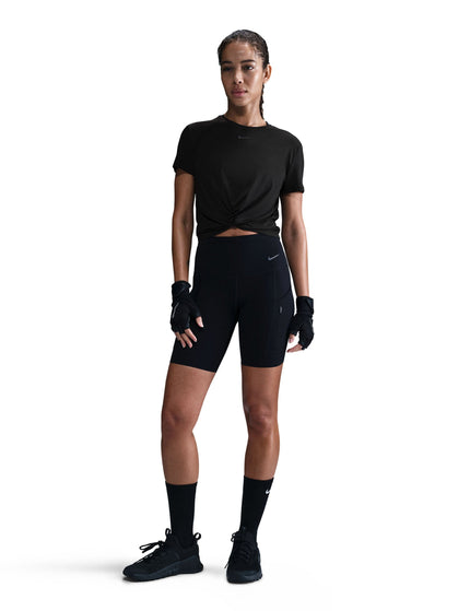 Nike One Classic Twist Short-Sleeve Top - Blackimage5- The Sports Edit