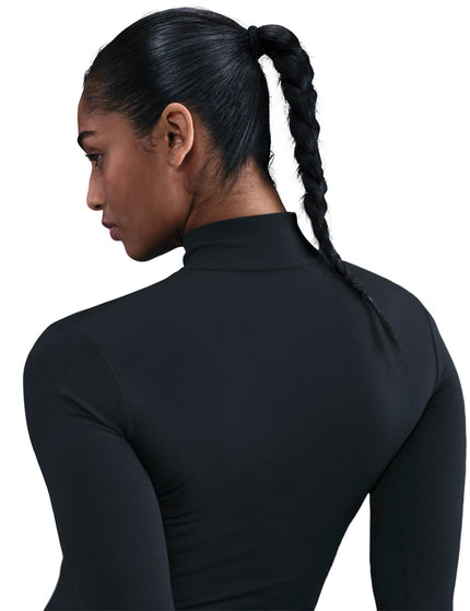 Nike One Fitted Dri-FIT Full-Zip Jacket - Black/Whiteimage2- The Sports Edit