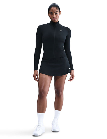Nike One Fitted Dri-FIT Full-Zip Jacket - Black/Whiteimage3- The Sports Edit