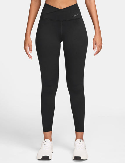 Nike One High Waisted 7/8 Leggings - Black/Dark Smoke Greyimage1- The Sports Edit