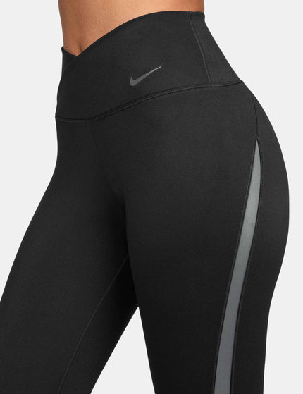 Nike One High Waisted 7/8 Leggings - Black/Dark Smoke Greyimage3- The Sports Edit