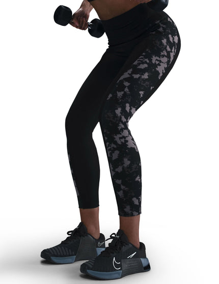Nike W Nk One Df Hr 7/8 Tight AopBLACK/BLACK/BLACKimage5- The Sports Edit