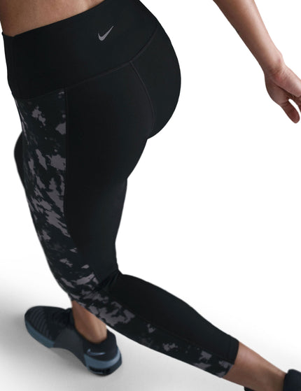 Nike W Nk One Df Hr 7/8 Tight AopBLACK/BLACK/BLACKimage6- The Sports Edit