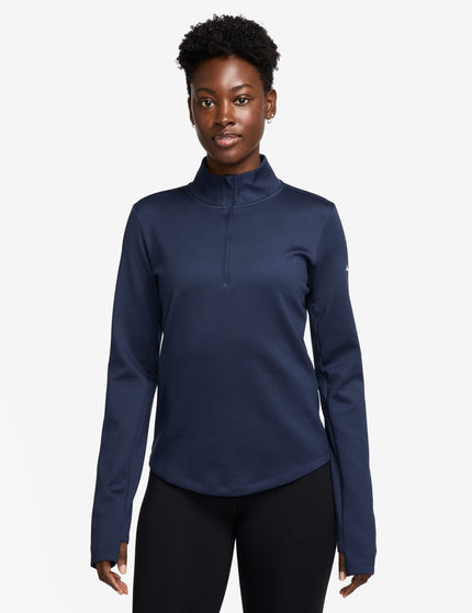 Nike One Therma-FIT 1/2-Zip Mid Layer - Midnight Navyimage1- The Sports Edit