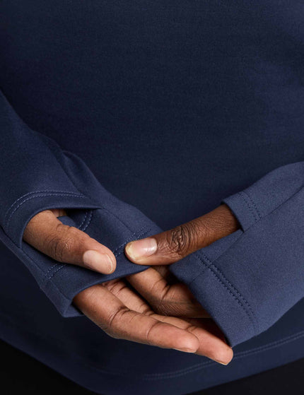Nike One Therma-FIT 1/2-Zip Mid Layer - Midnight Navyimage3- The Sports Edit