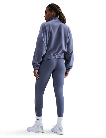 Nike One Therma-FIT Polar Half-Zip Top - World Indigo/Whiteimage4- The Sports Edit