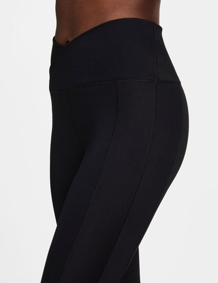 Nike One Wrap High Waisted 7/8 Leggings - Blackimage5- The Sports Edit