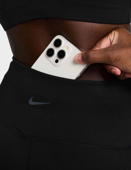 Nike One Wrap High Waisted 7/8 Leggings - Blackimage4- The Sports Edit