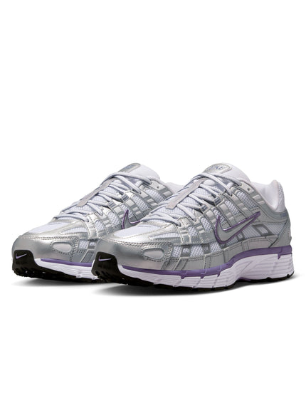 Nike P-6000 Shoes - Metallic Silver/World Indigo/White/Blackimage2- The Sports Edit