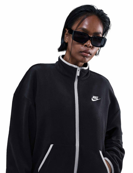 Nike Sportswear Club Fleece Loose Jacket - Black/College Greyimage1- The Sports Edit