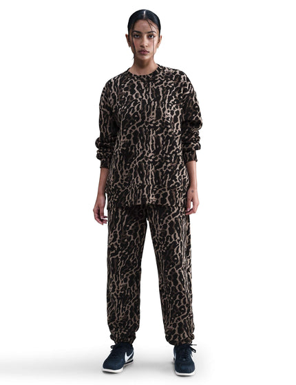 Nike Sportswear Phoenix Fleece Oversized Printed Sweatpants - Black/Ironstone/Blackimage5- The Sports Edit