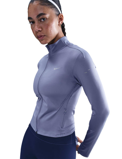 Nike Swift Dri-FIT Full-Zip Running Mid Layer - World Indigo/Reflective Silverimage1- The Sports Edit