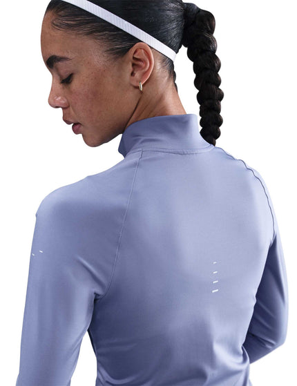 Nike Swift Dri-FIT Full-Zip Running Mid Layer - World Indigo/Reflective Silverimage2- The Sports Edit