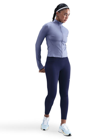 Nike Swift Dri-FIT Full-Zip Running Mid Layer - World Indigo/Reflective Silverimage5- The Sports Edit