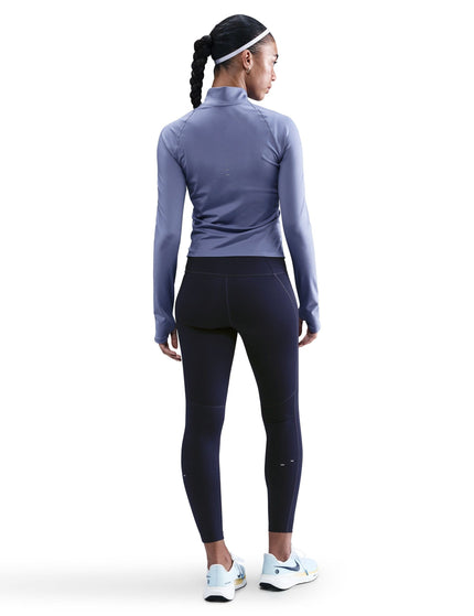 Nike Swift Dri-FIT Full-Zip Running Mid Layer - World Indigo/Reflective Silverimage6- The Sports Edit