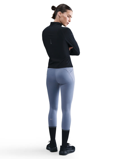 Nike Swift High Waisted 7/8 Running Leggings with Pockets - World Indigo/Reflective Silverimage6- The Sports Edit
