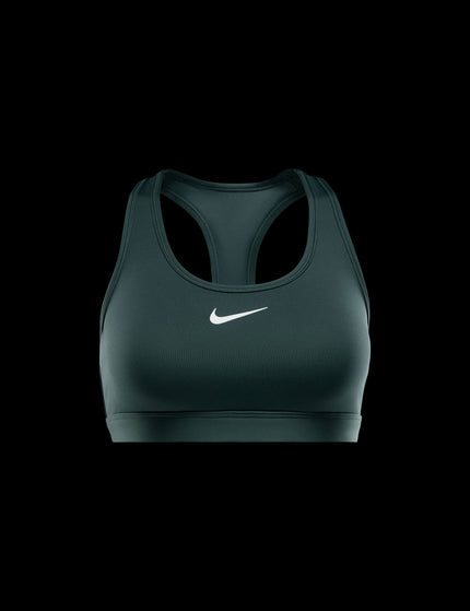 Nike Swoosh Medium Support Bra - Vintage Green/Whiteimage6- The Sports Edit