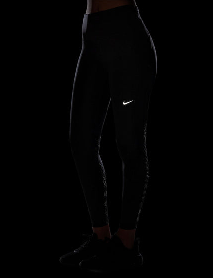 Nike Tempo Flash High Waisted 7/8 Running Leggings - Black/Reflective Silverimage4- The Sports Edit