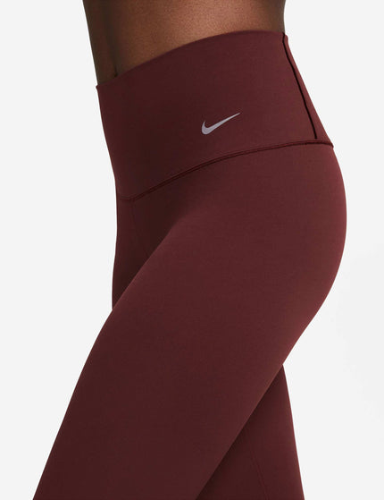 Nike Zenvy High Waisted Leggings - Burgundy Crush/Blackimage3- The Sports Edit
