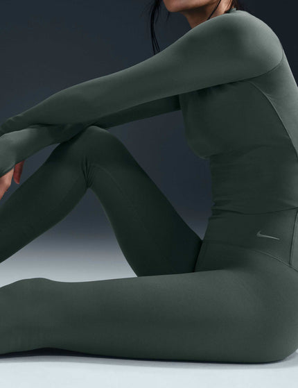 Nike Zenvy High Waisted Leggings - Vintage Green/Blackimage5- The Sports Edit