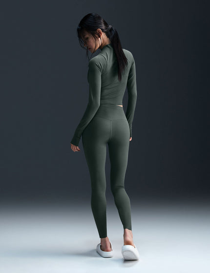 Nike Zenvy High Waisted Leggings - Vintage Green/Blackimage7- The Sports Edit