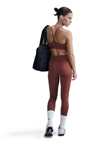 Nike Zenvy High Waisted 7/8 Leggings - Red Sepia/Blackimage6- The Sports Edit