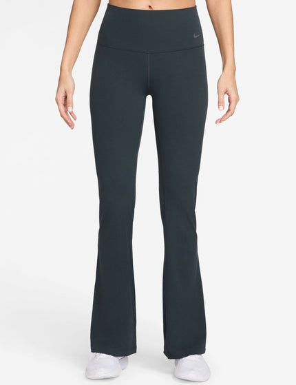 Nike Zenvy High Waisted Flared Leggings - Seaweed/Blackimage1- The Sports Edit