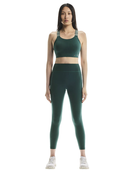 ON Running Performance Flex Bra - Spirulina/Oliveimage5- The Sports Edit
